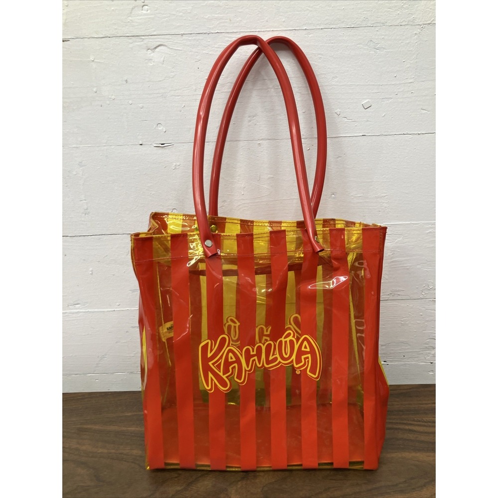 Plastic  Tote Bag KAHLUA Coffee Liqueur Pocket  Strong Bag